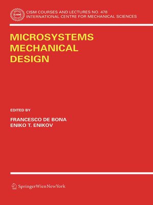 cover image of Microsystems Mechanical Design